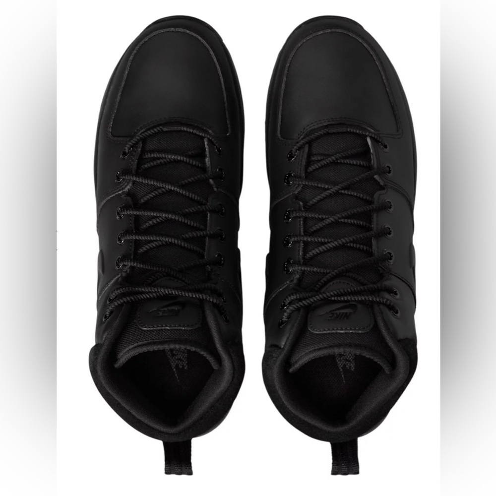 Nike Men's All-Black Manoa Leather Boots, Size 9